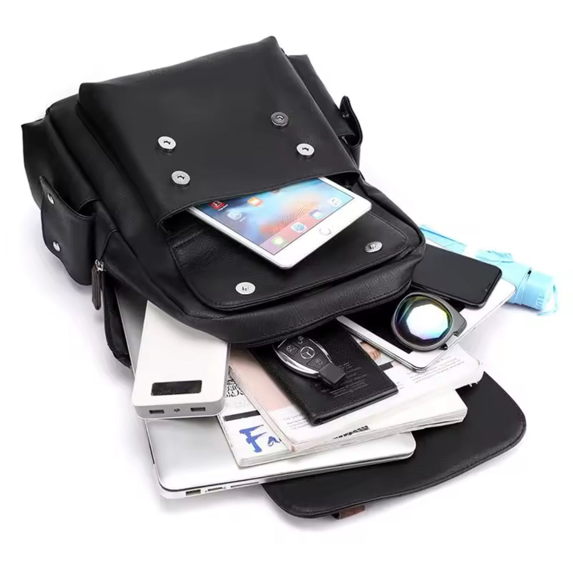 A. Nuevo Morral de cuero Gran - Mónaco ®️