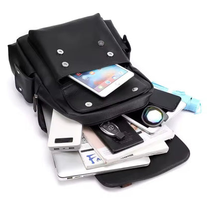 A. Nuevo Morral de cuero Gran - Mónaco ®️